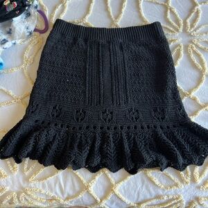 Cute Crochet mini skirt from anthropologie